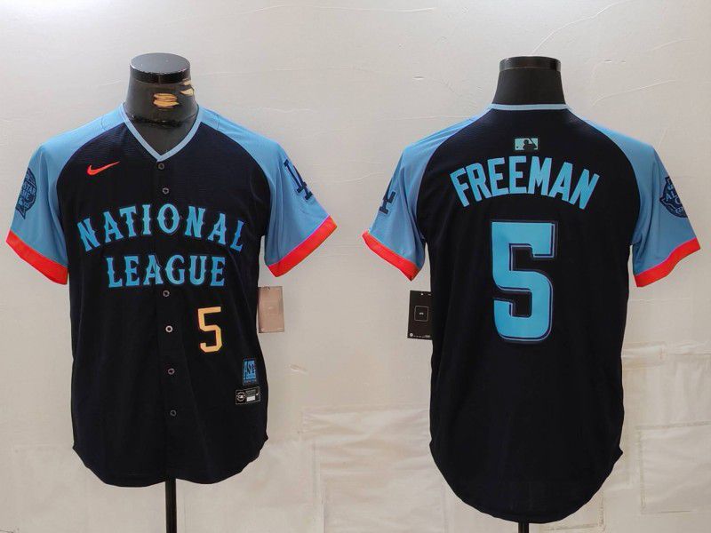 Men Los Angeles Dodgers #5 Freeman Blue All star 2024 Nike MLB Jersey style 81552->los angeles dodgers->MLB Jersey